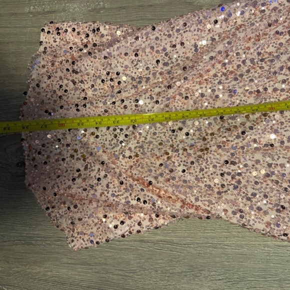 Custom Pink Sequin Skirt Set - Picture 6 of 11